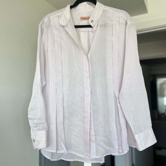 Mango Pastel Striped Shirt - Picture 1 of 2
